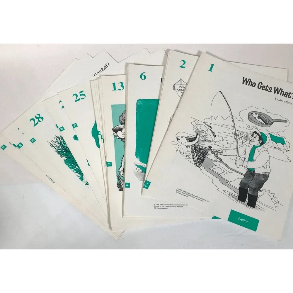 Vintage Hooked On Phonics SRA Your Reading Power Kit Cassettes Cards Don Parker